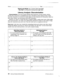 Characterization in Hearts and Hands