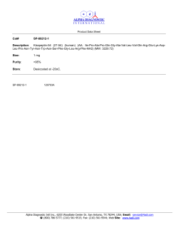 Kisspeptin-54 (27-54) (human) (AA: Ile-Pro-Ala-Pro-Gln-Gly-Ala