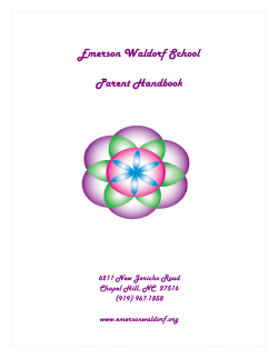 Emerson Waldorf School Parent Handbook