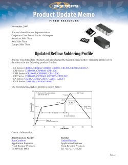 11.07Updated Reflow Soldering Profile Fixed Resistors von Bourns