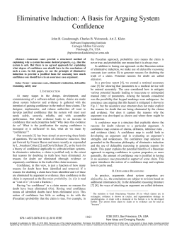 Eliminative Induction: A Basis for Arguing System Confidence