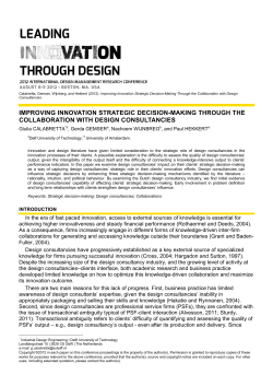 improving innovation strategic decision-making