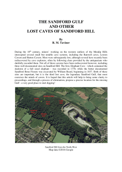 the sandford gulf and other lost caves of sandford hill