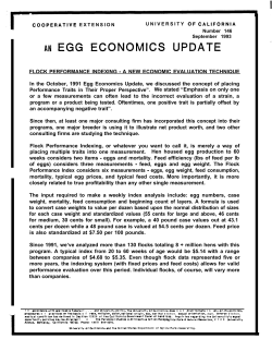 egg econ. update sept. - Department of Animal Science