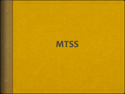 MTSS Presentation 10-27-15