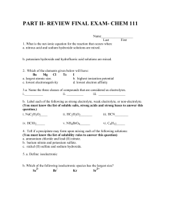 PART II- REVIEW FINAL EXAM