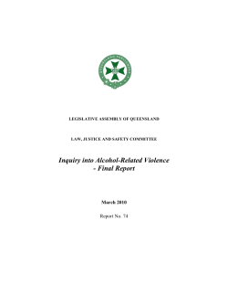 Inquiry into Alcohol-Related Violence - Final Report