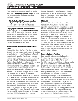 Equivalent Fractions Poster
