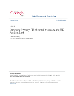 The Secret Service and the JFK Assassination