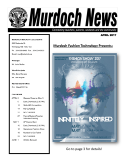 April MUR Newsletter