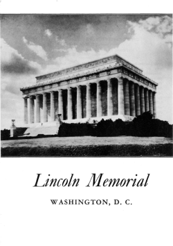 Lincoln Memorial - National Park Service History Electronic Library