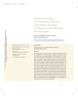 Innate Immunity, Environmental Drivers, and Disease Ecology of