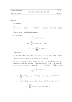 Solutions to exercise sheet 7 File