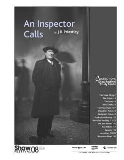 An Inspector Calls by - Shaw Festival