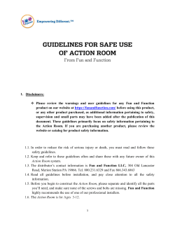 1. Disclaimers: Please review the warnings and user guidelines for