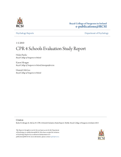 CPR 4 Schools Evaluation Study Report - e