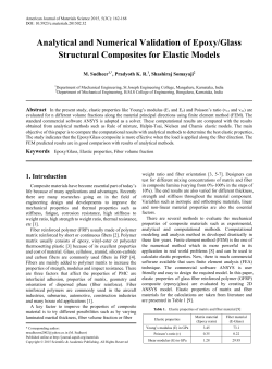 Epoxy/Glass, Elastic properties, Fiber volume fraction