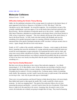 Molecular Collisions