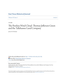 The Peerless Wind Cloud: Thomas Jefferson Green and the
