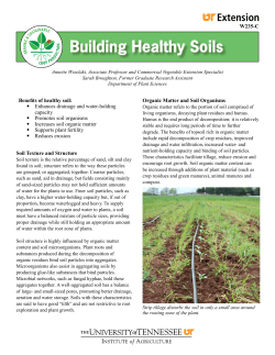 Building Healthy Soils - University of Tennessee Extension