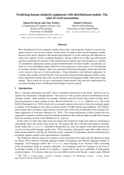Predicting human similarity judgments with