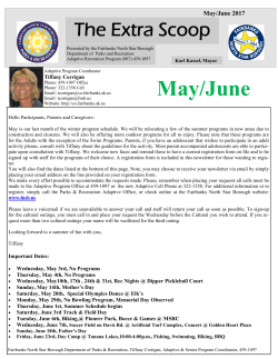 May/June - Fairbanks North Star Borough