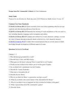 Escape from Mr. Lemoncello`s Library by Chris Grabenstein Study