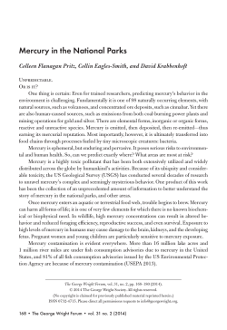 Mercury in the National Parks