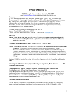 curriculum vitae - Queens University of Charlotte
