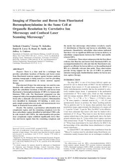 Imaging of Fluorine and Boron from Fluorinated