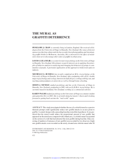 the mural as graffiti deterrence