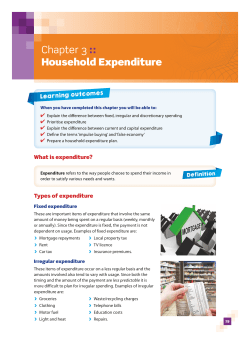 Chapter 3 :: Household Expenditure