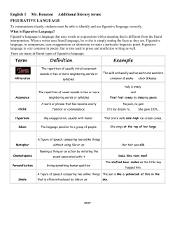 Term Definition Example