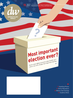 election ever? - American Academy of Dermatology