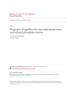 Prediction of equilibria for rare earth nitrate-nitric acid