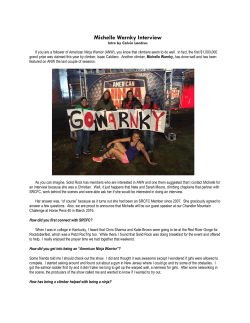 Michelle Warnky Interview - Solid Rock Climbers for Christ