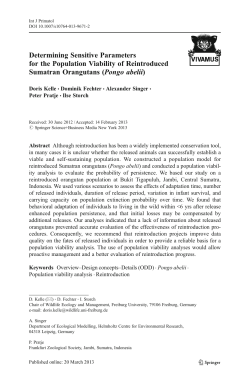 Kelle et all Determining Sensitive Parameters for the reintr