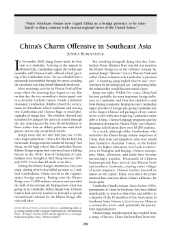 China`s Charm Offensive - Carnegie Endowment for International