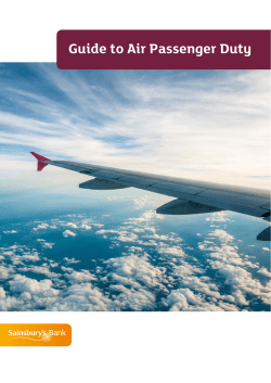 Guide to Air Passenger Duty