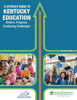 A Citizen`s Guide to Kentucky Education