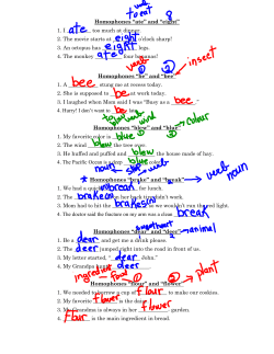 Homophones &ldquo;ate&rdquo; and &ldquo;eight&rdquo;