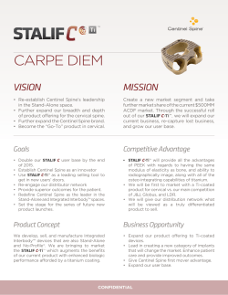 carpe diem - Centinel Spine