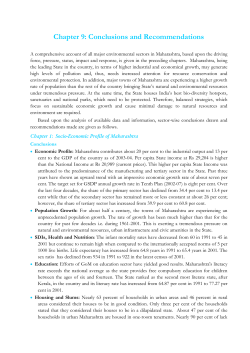 Chapter 9: Conclusions and Recommendations