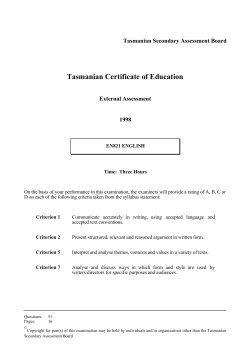 English without picture 1998 Exam Paper