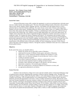 AP Language - Atlanta Public Schools