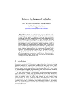 Inference of &omega;&omega;-Languages from Prefixes