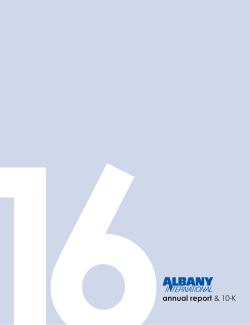 2016 Annual Report - Albany International