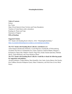 Standing Rock Syllabus