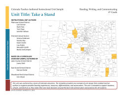 Unit Title: Take a Stand