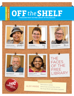 Off the Shelf &ndash; Spring 2014 - Free Library of Philadelphia